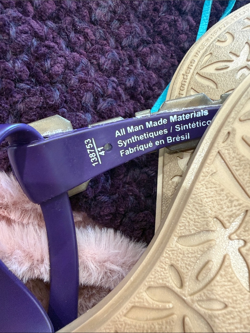 Sexy Rare Grenade Purple Cheetah 🐆3 Gems & Jelly Brazil Sz  6 - Picture 8 of 11